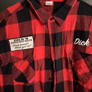 Spirit Red and Black Plaid Men's Shirt